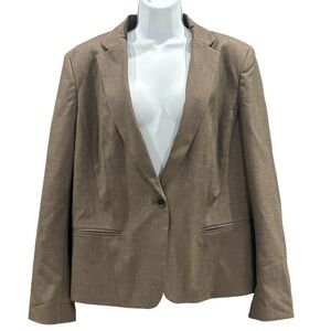 NWT Ann Taylor Black Label Gorgeous Brown Blazer Womens size 18
